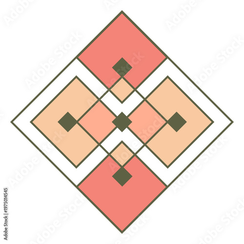 Attractive diamond wall decal