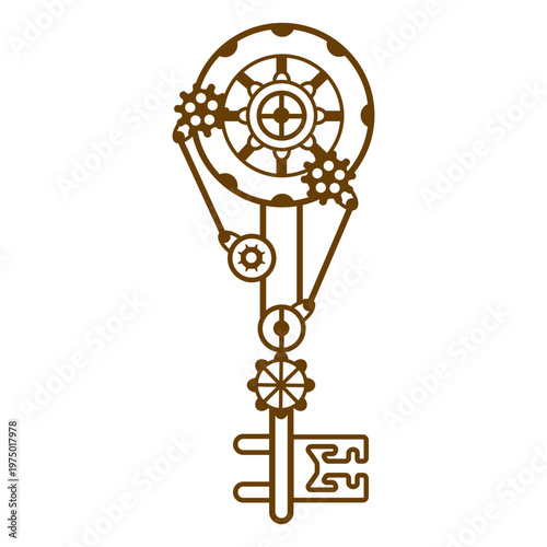 Steampunk gears object