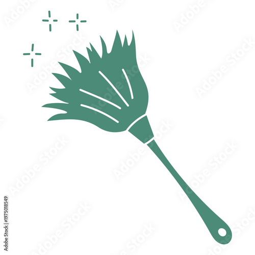 Housekeeping feather duster icon