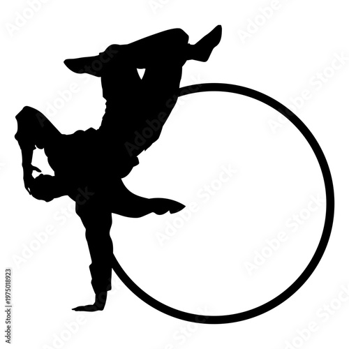 Admirable pirouette in dance