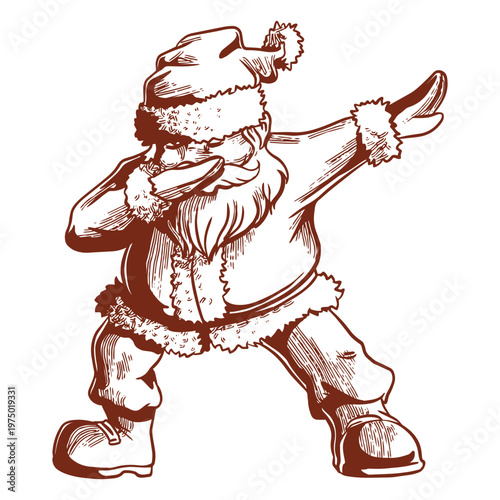 Santa Claus dab gesture