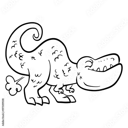 Farting dinosaur
