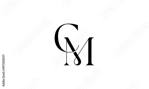 Minimalist CM MC Monogram Logo Collection for Luxury Branding