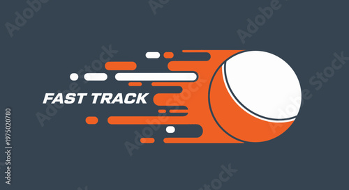 Fast Track Ball Motion Graphics Dynamic Speed Concept