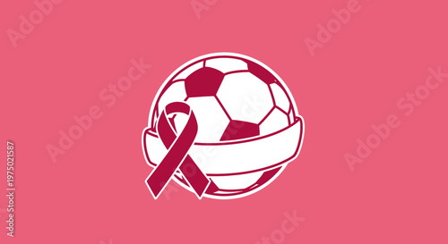 Football Awareness Ribbon Support Graphic