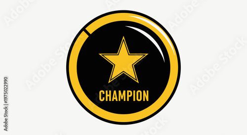 Golden Star Champion Award Emblem