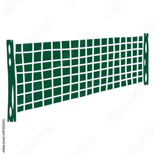 Green tennis net