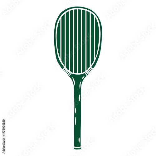 Green badminton racket