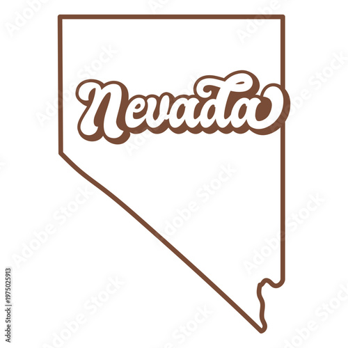 The state of nevada is shown