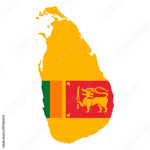 The flag of Sri Lanka