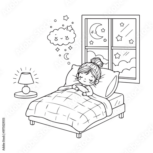 Cozy Nights Cute & Comfy Coloring pages