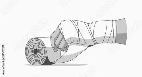 Hand Wrapping Bandage for Protection and Support