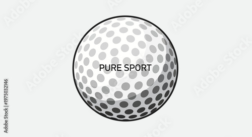 Iconic Golf Ball Illustrating Pure Sport Excellence