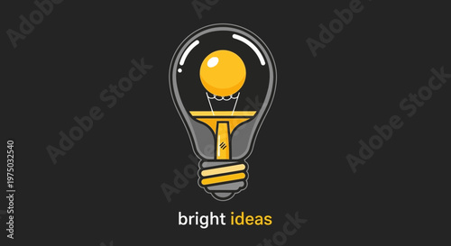 Illuminating Concept Lightbulb Symbolizing Innovation and Creativity