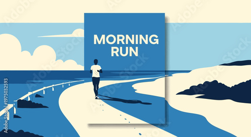 Invigorating Morning Run Along Scenic Coastal Path