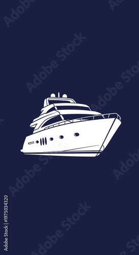 Luxury Yacht Sailing Ocean Voyage Elegance Serenity