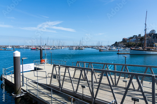 Tableau sur toile Brixham Marina, Torbay, Devon, England