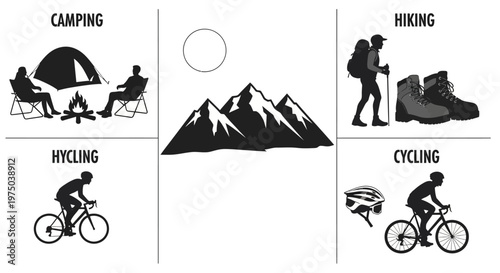 Person riding bicycle on mountain trail.