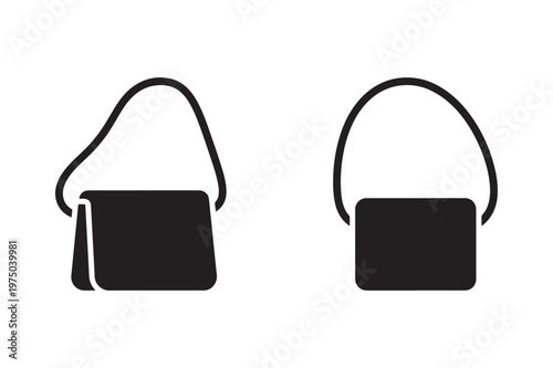 Crossbody bag silhouette for fashion use