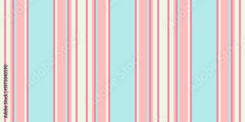 Pastel pink, blue, and cream vertical stripes create a cheerful, delicate pattern. Ideal for backgrounds, textiles, or website design, evoking feelings of sweetness and serenity.