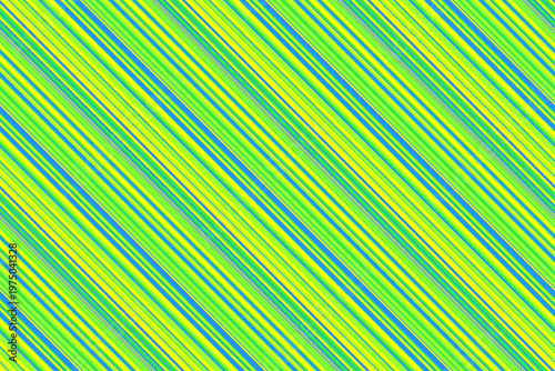 Vibrant diagonal stripes in lime green, yellow, and teal create a dynamic, energetic pattern. Perfect for backgrounds, website design, or textile prints.