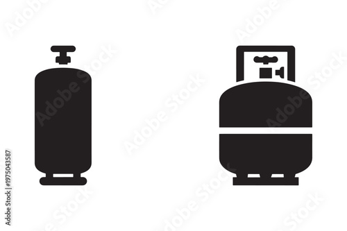 Gas cylinder silhouette for fuel storage