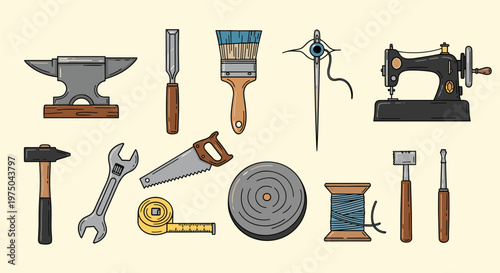 Collection of various hand tools illustrating craftsmanship and home repair concepts