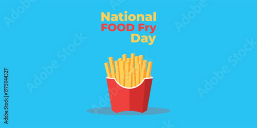 Fries Fast Food Illustration Flat Design Snack Vector