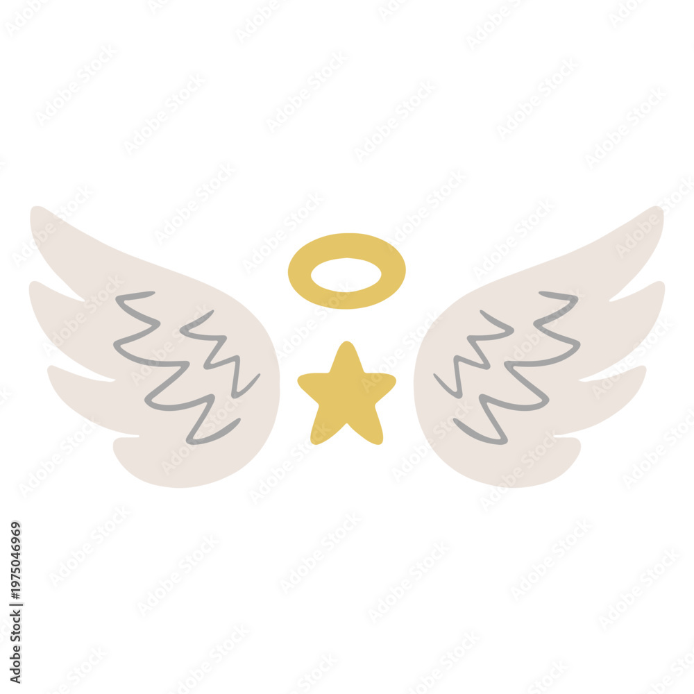Fototapeta premium Angel wings icon png