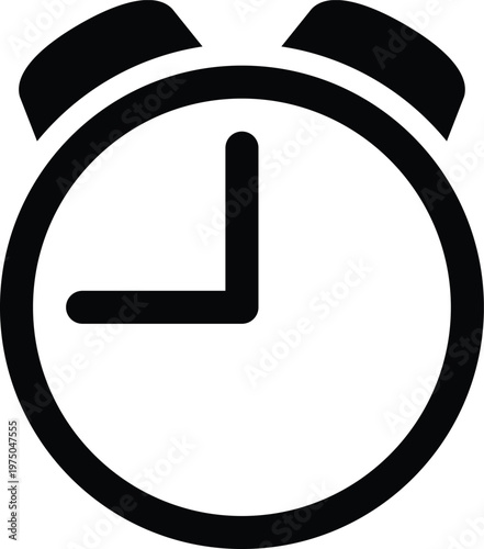 Alarm Clock Icon Vector Illustration