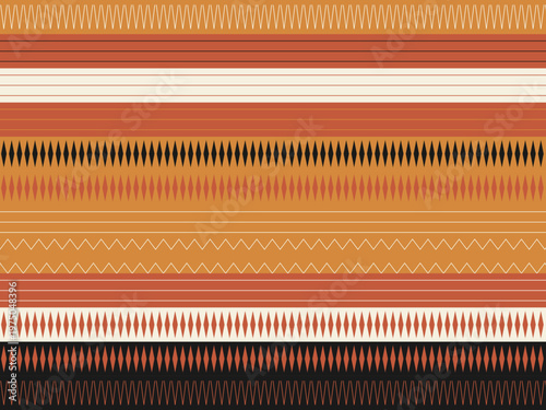 Bold Ethnic Geometric Pattern Tribal Art Background