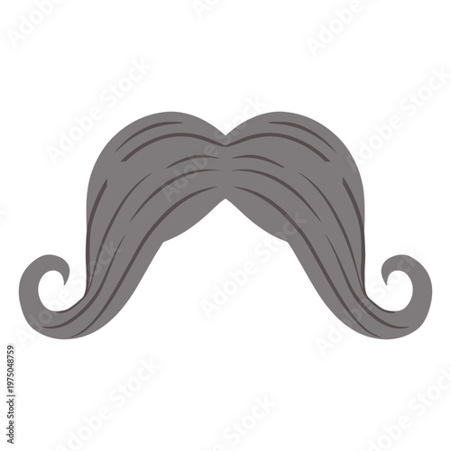 Stylish vintage mustache illustration