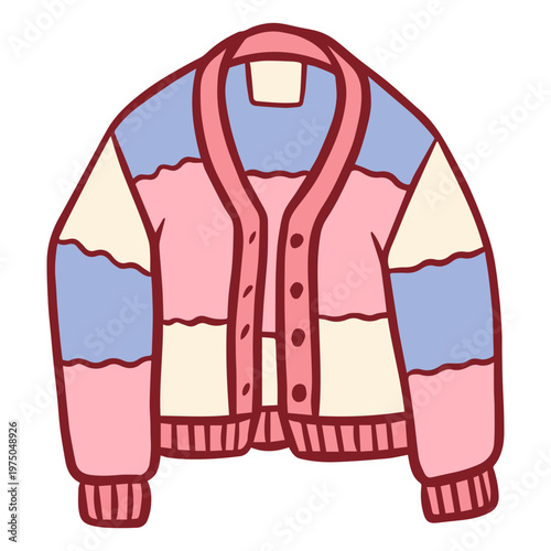 Colorful striped sweater design