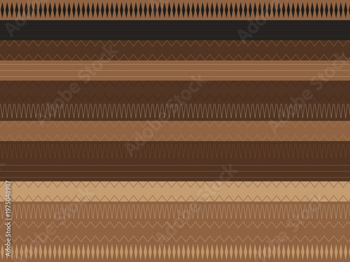 Ethnic Tribal Zigzag Geometric Pattern Traditional Design