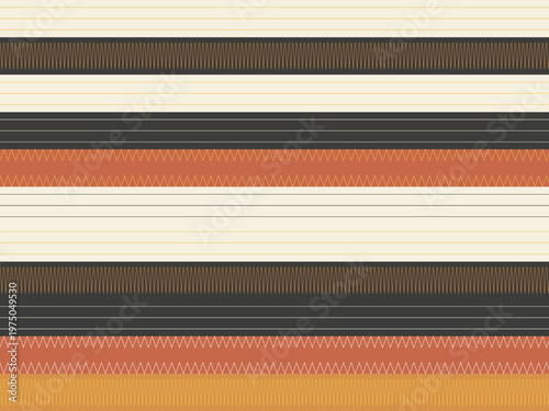 Abstract Tribal Geometric Motif Ethnic Decorative Design