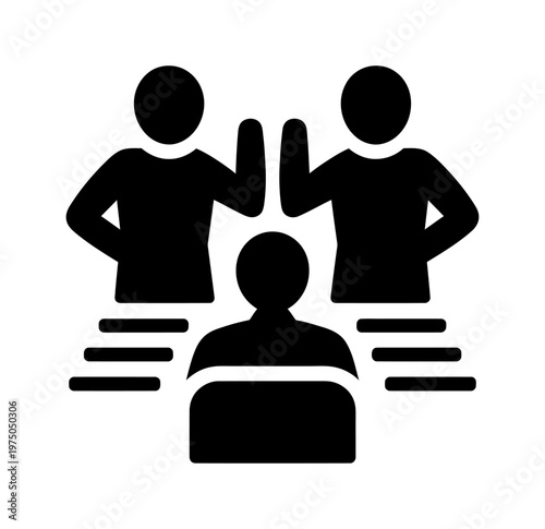 Vector of a person lying down while two others perform massage therapy