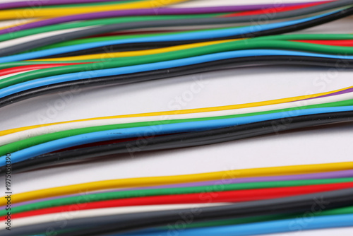 Electric Copper Stranded Insulated Wires for Electrical Switchboard Assembly. 