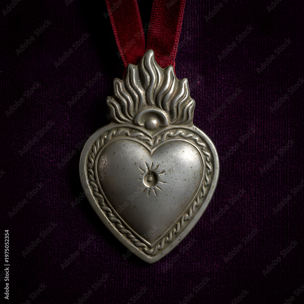 Fototapeta premium Silver Ex-Voto Plaque