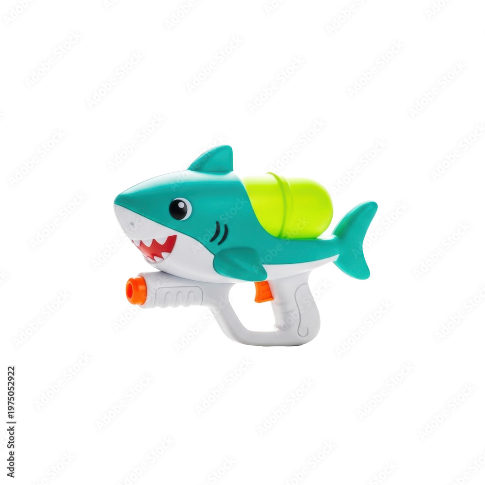 Obraz premium Cute shark water gun toy with bright colors