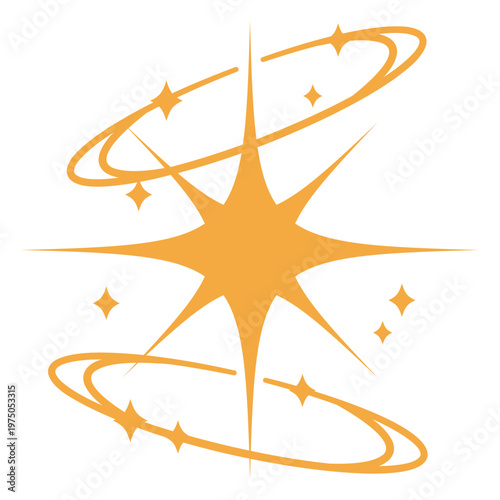 Glowing starburst design