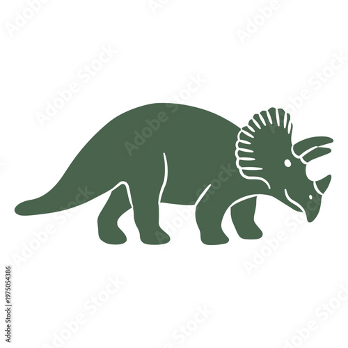 Green tiraceratops design