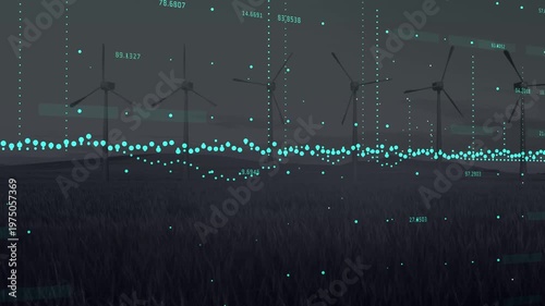 Animation of row of white spotlights over glowing pink background