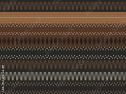 Abstract Tribal Geometric Motif Ethnic Decorative Design