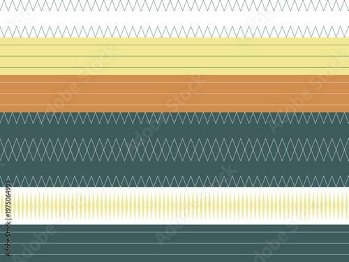 Abstract Tribal Geometric Motif Ethnic Decorative Design