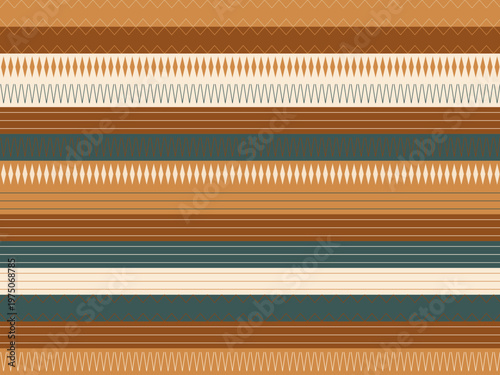 Bold Tribal Geometric Pattern Ethnic Ornament Background