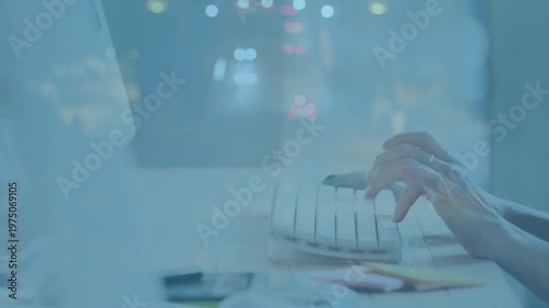 Animation of road over hands using computer