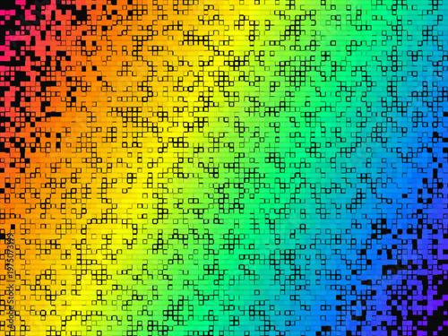 Pixel Gradient Dissolve Abstract Digital Mosaic Background
