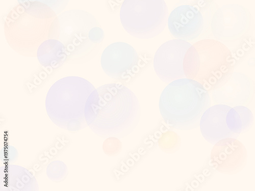 Abstract Soft Bubbles Dreamy Pastel Light Background