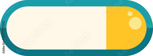 Colorful illustration of a capsule, symbolizing medicine, treatment, and wellbeing