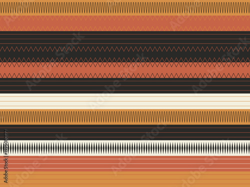 Abstract Tribal Geometric Motif Ethnic Decorative Design